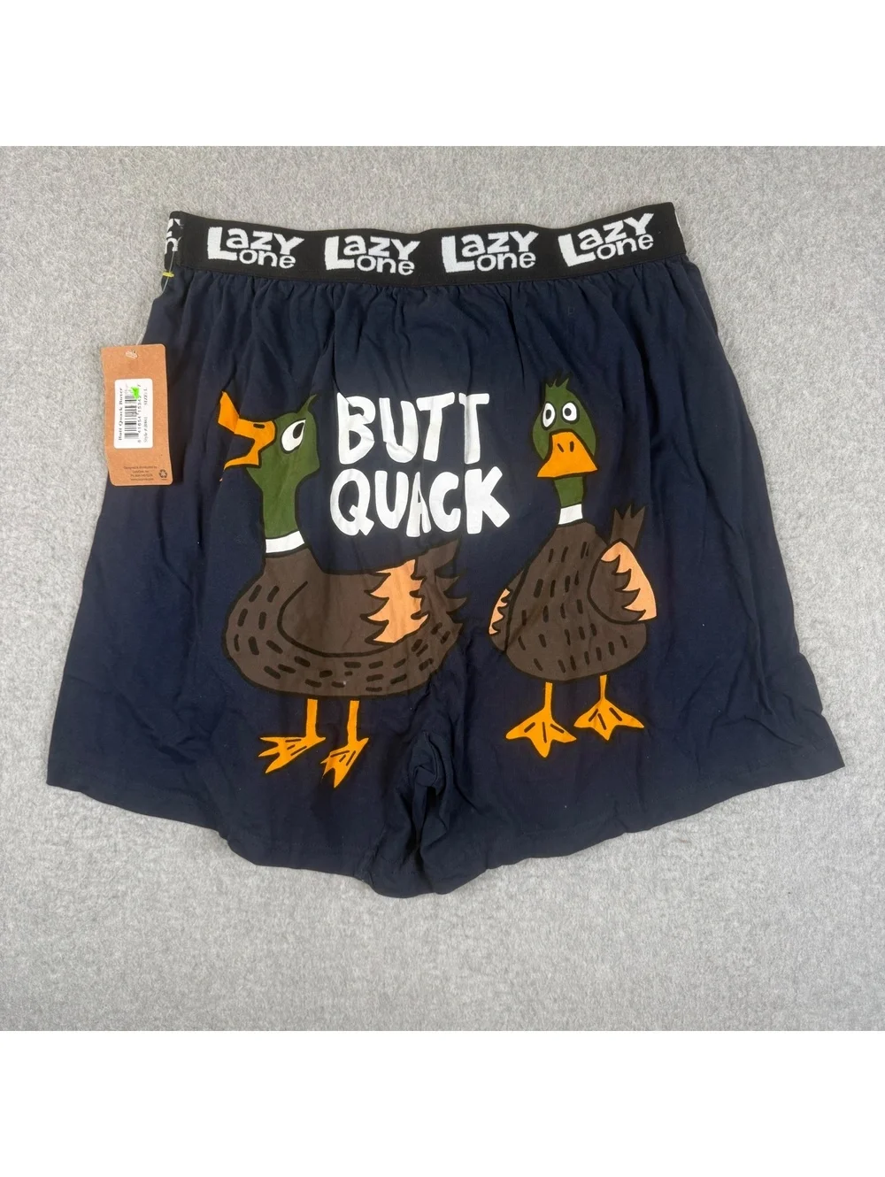 LazyOne Men's Novelty Boxer Shorts Butt Quack Duck Print New With Tags Size L